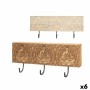 Bengaleiro de parede Madeira de mangueira 38 x 16 x 5 cm (6 Unidades) Buda de Gift Decor, Bengaleiros de parede - Ref: S36320...