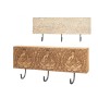 Wall mounted coat hanger Mango wood 38 x 16 x 5 cm (6 Units) Buddha by Gift Decor, Wall Coat Racks - Ref: S3632037, Price: 32...