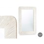 Wall mirror White Brown Mango wood Stripes 90 x 60 x 2 cm | Tienda24 - Global Online Shop Tienda24.eu