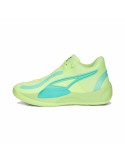 Chaussures de Basket-Ball pour Adultes Puma Rise Vert citron | Tienda24 Tienda24.eu