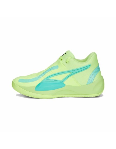 Chaussures de Basket-Ball pour Adultes Puma Rise Vert citron | Tienda24 Tienda24.eu