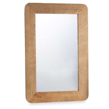 Wall mirror Brown Mango wood Stripes 90 x 60 x 2 cm | Tienda24 - Global Online Shop Tienda24.eu