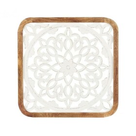 Wall Decoration White Brown Mango wood Mandala 90 x 90 x 3 cm by Gift Decor, Wall Pediments - Ref: S3632058, Price: 44,62 €, ...