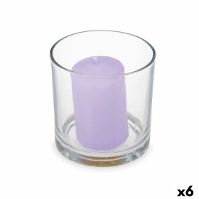 Scented Candle 10 x 10 x 10 cm (6 Units) Glass Lavendar by Acorde, Candles - Ref: S3632119, Price: 10,83 €, Discount: %