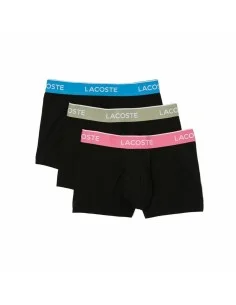 Boxer da Uomo Lacoste Contrasting Waistband 3 Unità Nero da Lacoste, Boxer - Ref: S64111002, Precio: 33,73 €, Descuento: %