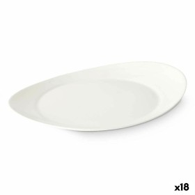 Flat Plate White Glass 30,5 x 3 x 26 cm (18 Units) by Vivalto, Plates and dishes - Ref: S3632177, Price: 41,77 €, Discount: %