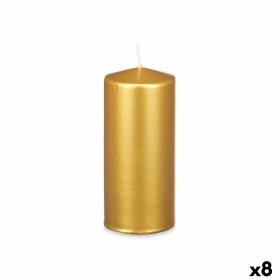 Candle Golden 9 x 20 x 9 cm (8 Units) by Acorde, Candles - Ref: S3632217, Price: 41,42 €, Discount: %