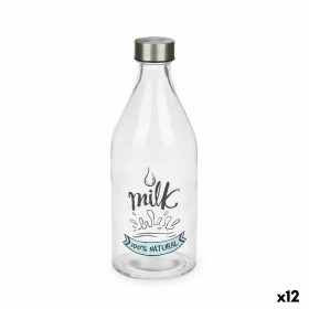 Bottle Milk Glass 1 L (12 Units) by Vivalto, Sake Pots & Sets - Ref: S3632237, Price: 24,39 €, Discount: %