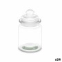 Tarro Transparente Vidrio 250 ml 8 x 13 x 8 cm (24 Unidades) Con Tapa de Vivalto, Almacenamiento de alimentos - Ref: S3632243...