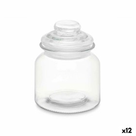 Jar Transparent Glass 600 ml (12 Units) With lid by Vivalto, Food storage - Ref: S3632245, Price: 25,41 €, Discount: %