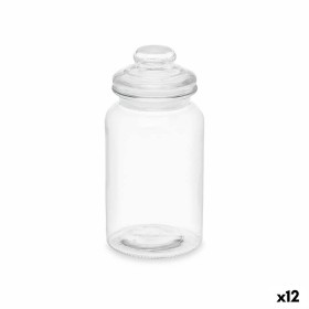 Jar Transparent Glass 1,2 L (12 Units) With lid by Vivalto, Food storage - Ref: S3632249, Price: 34,09 €, Discount: %