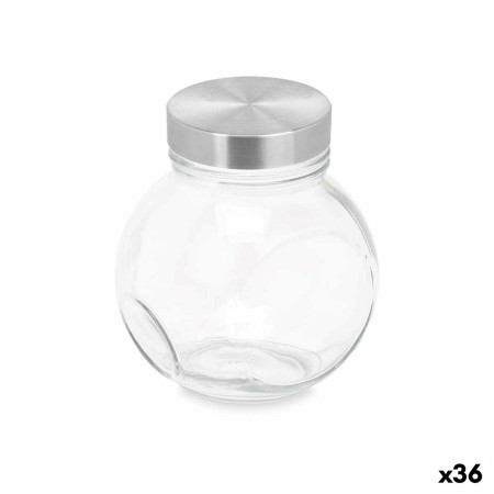 Tarro de galletas Transparente Vidrio 460 ml (36 Unidades) Con Tapa Inclinable de Vivalto, Almacenamiento de alimentos - Ref:...