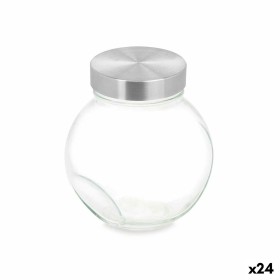 Bocal à biscuits Transparent verre 700 ml (24 Unités) Avec couvercle Inclinable de Vivalto, Stockage des aliments - Réf : S36...