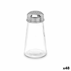 Salt and Pepper Set Transparent Glass 5,5 x 10,5 x 5,5 cm (48 Units) Conical by Vivalto, Dispensers for dressings and spices ...