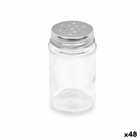 Salt and Pepper Set Transparent Glass 5 x 8,5 x 5 cm (48 Units) Circular by Vivalto, Dispensers for dressings and spices - Re...