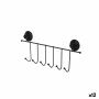 Door Coat Rack Black Steel ABS 39 x 16 x 4,9 cm (12 Units) | Tienda24 - Global Online Shop Tienda24.eu