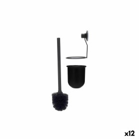 Toilet Brush Black Steel ABS 10 x 36 x 10 cm (12 Units) by Berilo, Toilet accessories - Ref: S3632314, Price: 44,93 €, Discou...