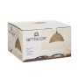 Suspension Naturel Rotin 60 W conique 220 -240 V 34 x 20 x 30 cm (2 Unités) de Gift Decor, Suspensions - Réf : S3632318, Prix...