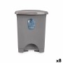 Pedal bin Grey Plastic 10 L (8 Units) | Tienda24 - Global Online Shop Tienda24.eu