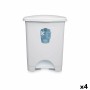 Cestino a pedale Bianco Plastica 30 L (4 Unità) di BigBuy Home, Cestini per la carta - Rif: S3632351, Prezzo: 46,28 €, Sconto: %