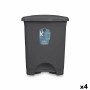 Cestino a pedale Antracite Plastica 30 L (4 Unità) di BigBuy Home, Cestini per la carta - Rif: S3632355, Prezzo: 46,28 €, Sco...