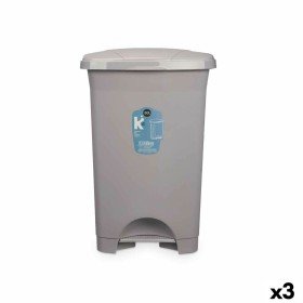 Poubelle à pédale Blanc Plastique 50 L (3 Unités) | Tienda24 - Global Online Shop Tienda24.eu