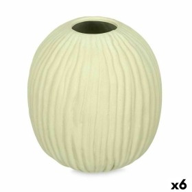 Vase grün Dolomite 15 x 18 x 15 cm (6 Stück) Bereich Streifen von Gift Decor, Vasen - Ref: S3632383, Preis: 44,65 €, Rabatt: %