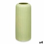 Vaso Verde Dolomite 16 x 40 x 16 cm (4 Unità) Righe | Tienda24 - Global Online Shop Tienda24.eu