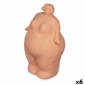 Figurine Décorative Orange Dolomite 14 x 25 x 11 cm (6 Unités) Femme À pied de Gift Decor, Pièces de collection - Réf : S3632...