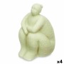 Figurine Décorative Vert Dolomite 18 x 30 x 19 cm (4 Unités) Femme Assis de Gift Decor, Pièces de collection - Réf : S3632409...