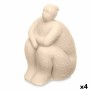 Decorative Figure Beige Dolomite 18 x 30 x 19 cm (4 Units) Lady Sitting by Gift Decor, Collectables - Ref: S3632411, Price: 4...