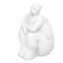 Decorative Figure White Dolomite 18 x 30 x 19 cm (4 Units) Lady Sitting by Gift Decor, Collectables - Ref: S3632415, Price: 4...