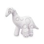 Peluche à colorier Blanc Noir Tissu 28 x 22 x 9 cm Dinosaure (8 Unités) de Pincello, Peinture - Réf : S3632465, Prix : 41,42 ...