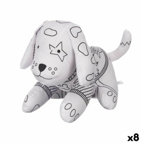 Peluche à colorier Blanc Noir Tissu 13 x 14 x 20 cm Chien (8 Unités) de Pincello, Peinture - Réf : S3632467, Prix : 44,36 €, ...