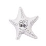 Colouring Plush White Black Cloth 26 x 26 x 8 cm Starfish (8 Units) by Pincello, Painting - Ref: S3632473, Price: 41,42 €, Di...