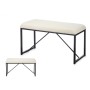 Banc Blanc Métal Tissu 81 x 42 x 38 cm de Gift Decor, Chaises - Réf : S3632511, Prix : 46,94 €, Remise : %