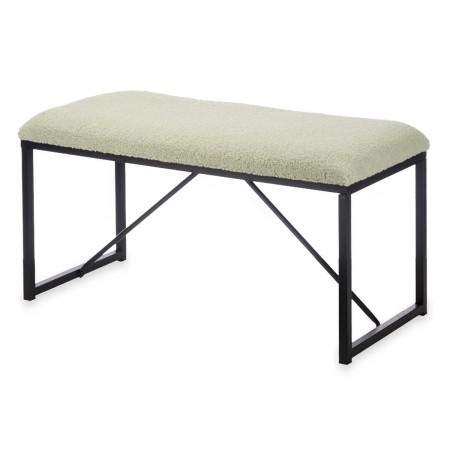 Banc Vert Métal Tissu 81 x 42 x 38 cm de Gift Decor, Chaises - Réf : S3632513, Prix : 45,85 €, Remise : %