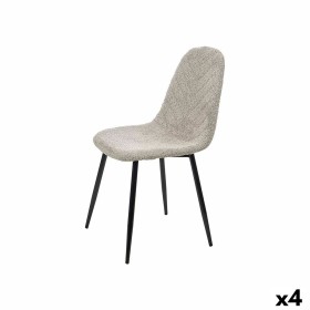 Chaise Gris Tissu Molletonné 45 x 89 x 53 cm (4 Unités) de Gift Decor, Chaises - Réf : S3632540, Prix : 100,45 €, Remise : %