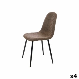 Chair Brown Cloth Fleece 45 x 89 x 53 cm (4 Units) by Gift Decor, Dining Chairs - Ref: S3632542, Price: 107,38 €, Discount: %