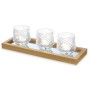 Plateau à bougies Doré verre polypropylène 36 x 9,5 x 12 cm (4 Unités) de Gift Decor, Bougeoirs et chandeliers - Réf : S36325...