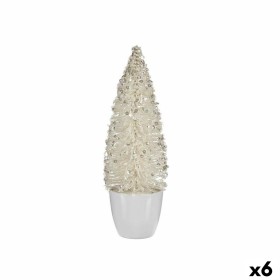 Árbol de Navidad Blanco Brillantes 9 x 28 x 9 cm Pequeño (6 Unidades) de Krist+, Navidad - Ref: S3632600, Precio: 32,74 €, De...