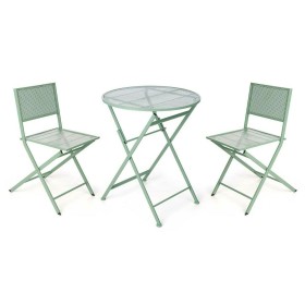 Ensemble Table + 2 Chaises Vert de Ibergarden, Salons de jardin - Réf : S3632714, Prix : 88,06 €, Remise : %