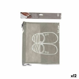 Portazapatos Gris PVC 29 x 43 cm Tela (12 Unidades) de BigBuy Home, Bolsas para zapatos - Ref: S3632870, Precio: 14,13 €, Des...