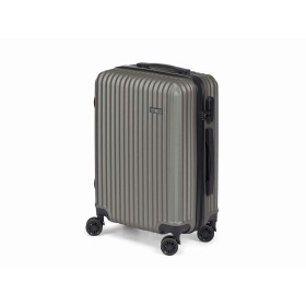 Cabin suitcase Dark grey 38 x 57 x 23 cm Stripes by BigBuy Home, Suitcases - Ref: S3632897, Price: 35,34 €, Discount: %