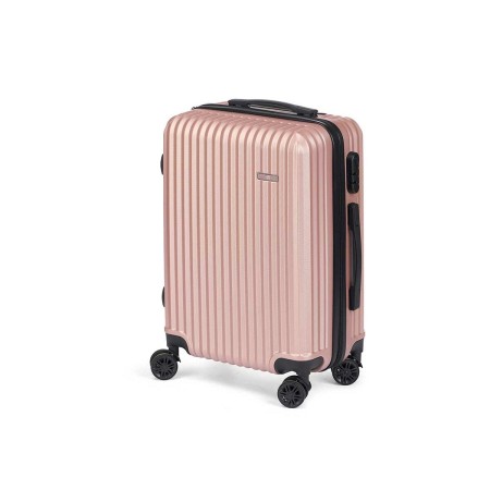 Mala de Cabine Cor de Rosa 38 x 57 x 23 cm Riscas de BigBuy Home, Malas - Ref: S3632899, Preço: 35,34 €, Desconto: %