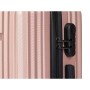 Mala de Cabine Cor de Rosa 38 x 57 x 23 cm Riscas de BigBuy Home, Malas - Ref: S3632899, Preço: 35,34 €, Desconto: %