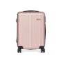 Maleta de Cabina Rosa 38 x 57 x 23 cm Rayas de BigBuy Home, Maletas - Ref: S3632899, Precio: 35,34 €, Descuento: %