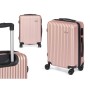 Valise cabine Rose 38 x 57 x 23 cm Rayures de BigBuy Home, Valises - Réf : S3632899, Prix : 35,34 €, Remise : %