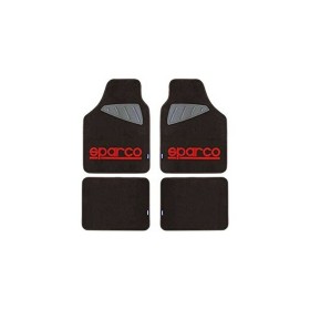 Auto-Fußmatten-Set Sparco SPC1903 Universal Schwarz/Rot (4 pcs) von Sparco, Antirutschmatten - Ref: S3700589, Preis: 32,78 €,...