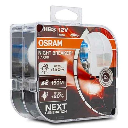 Ampoule pour voiture OS9005NL-HCB Osram OS9005NL-HCB HB3 60W 12V (2 Pièces) de Osram, Ampoules - Réf : S3700959, Prix : 62,24...